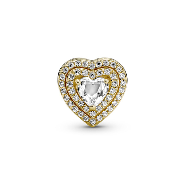 Sparkling Levelled Hearts Charm