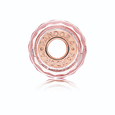 Pink Shimmering Murano Glass Charm, PANDORA Rose™