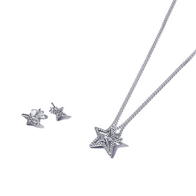 Sparkling Asymetric Star Jewelry Gift Set