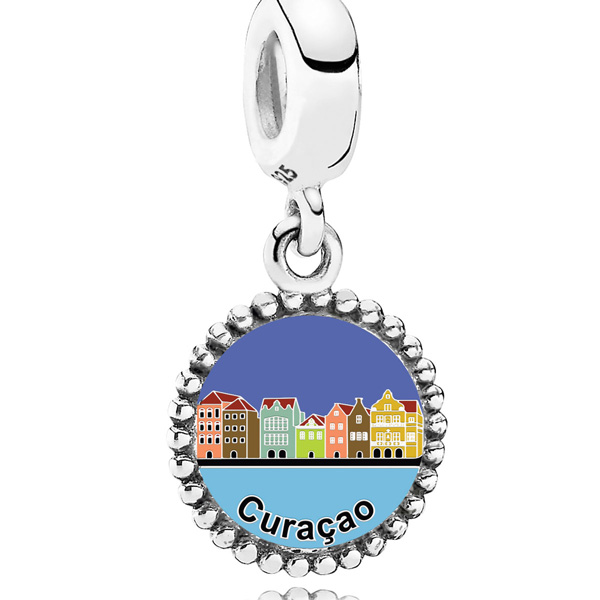 Engraved Curacao Buildings