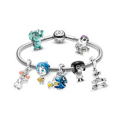 Disney Pixar Charm Bracelet Set
