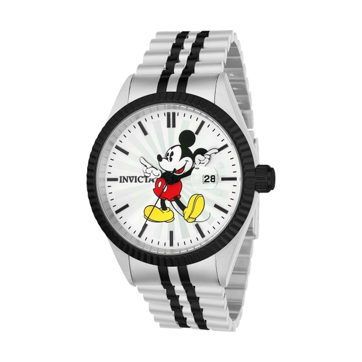 Invicta Men's 22773 Disney Quartz 3 Hand Silver Dial Watch