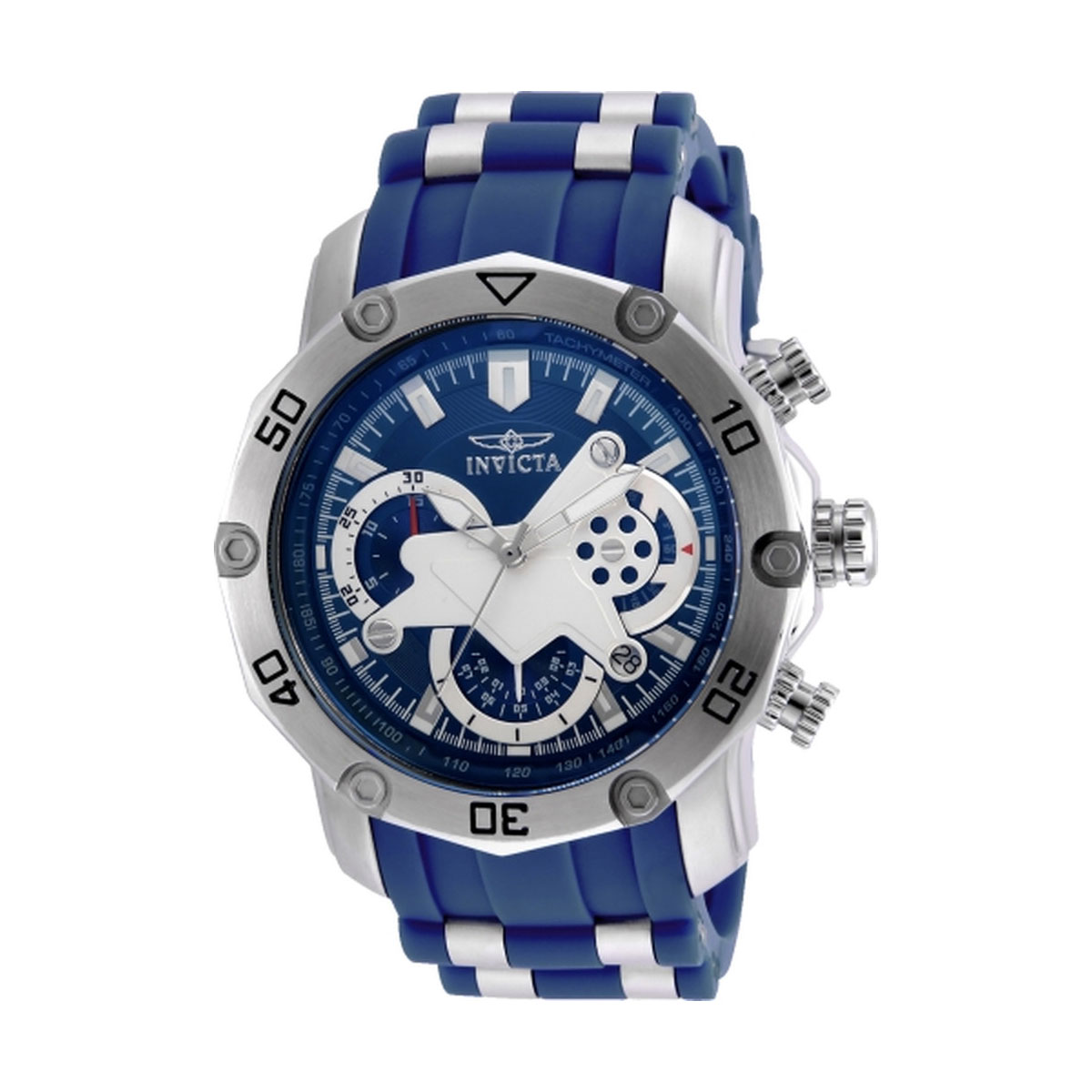 Invicta Men's 22796 Pro Diver Quartz 3 Hand Blue Dial Watch