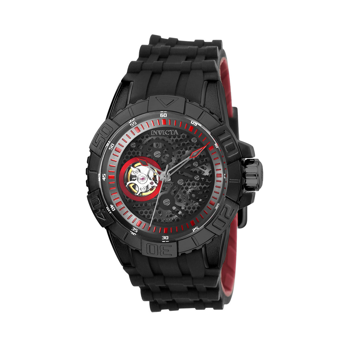 Invicta Men's 25414 Pro Diver Automatic Multifunction Black, Gunmetal Dial Watch