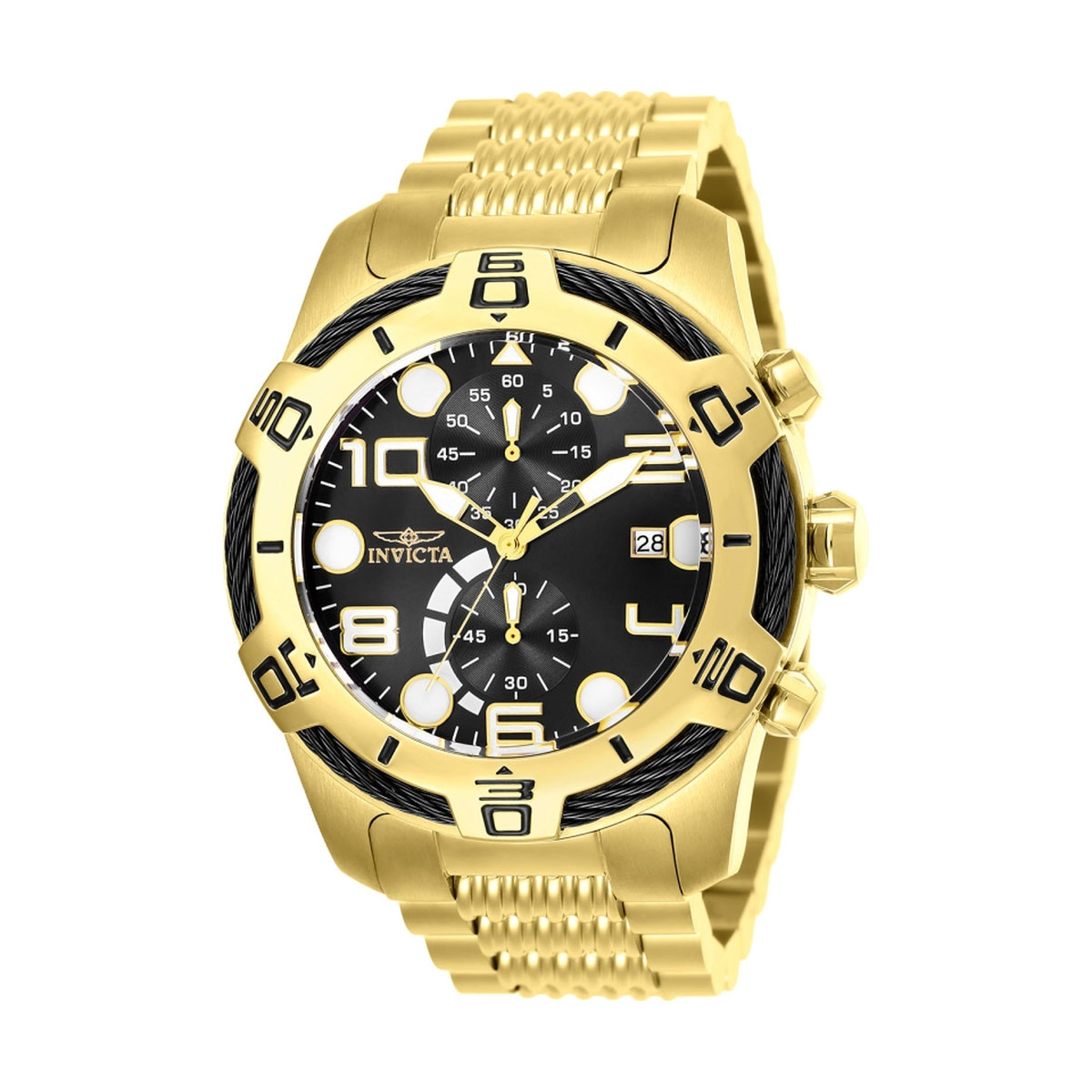 Invicta Men's 25550 Bolt Quartz Multifunction Black Dial Watch