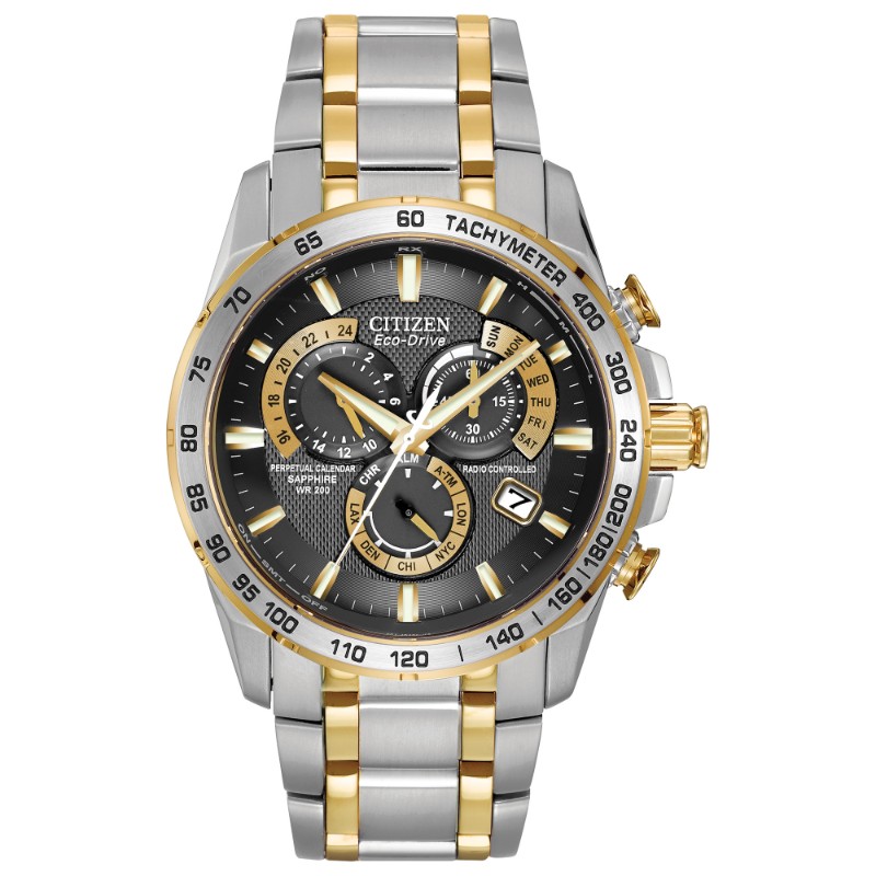 Citizen Men's Eco-Drive Perpetual Chrono A-T Two-Tone Stainless Steel