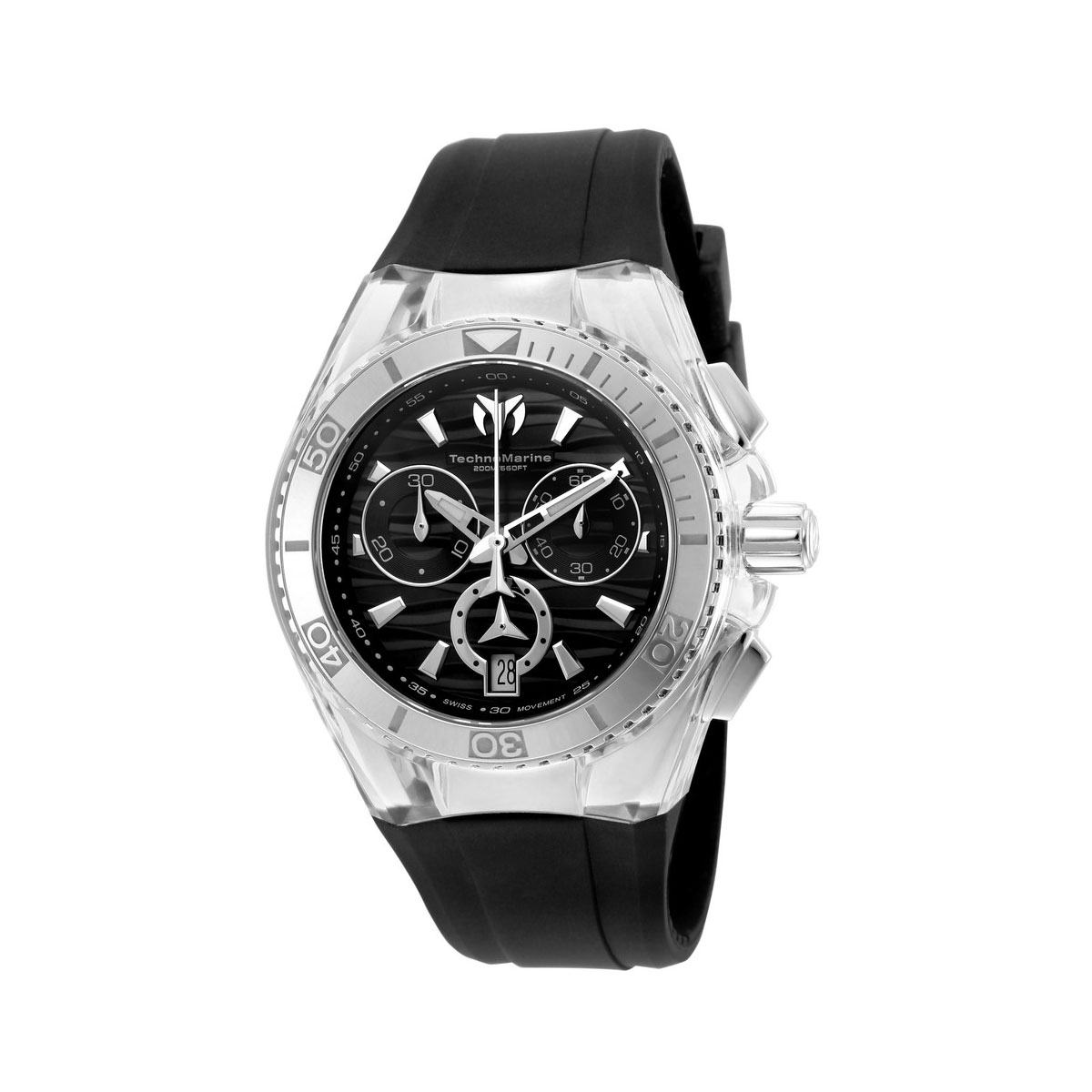 Technomarine Unisex TM-115051 Cruise Original Quartz Chronograph Black Dial Watch