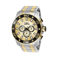 Invicta Men's 26080 Pro Diver Quartz Chronograph Gold Dial Watch