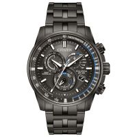 Citizen Men's Eco-Drive Perpetual Chrono A-T Charcoal Grey with Stainless Steel